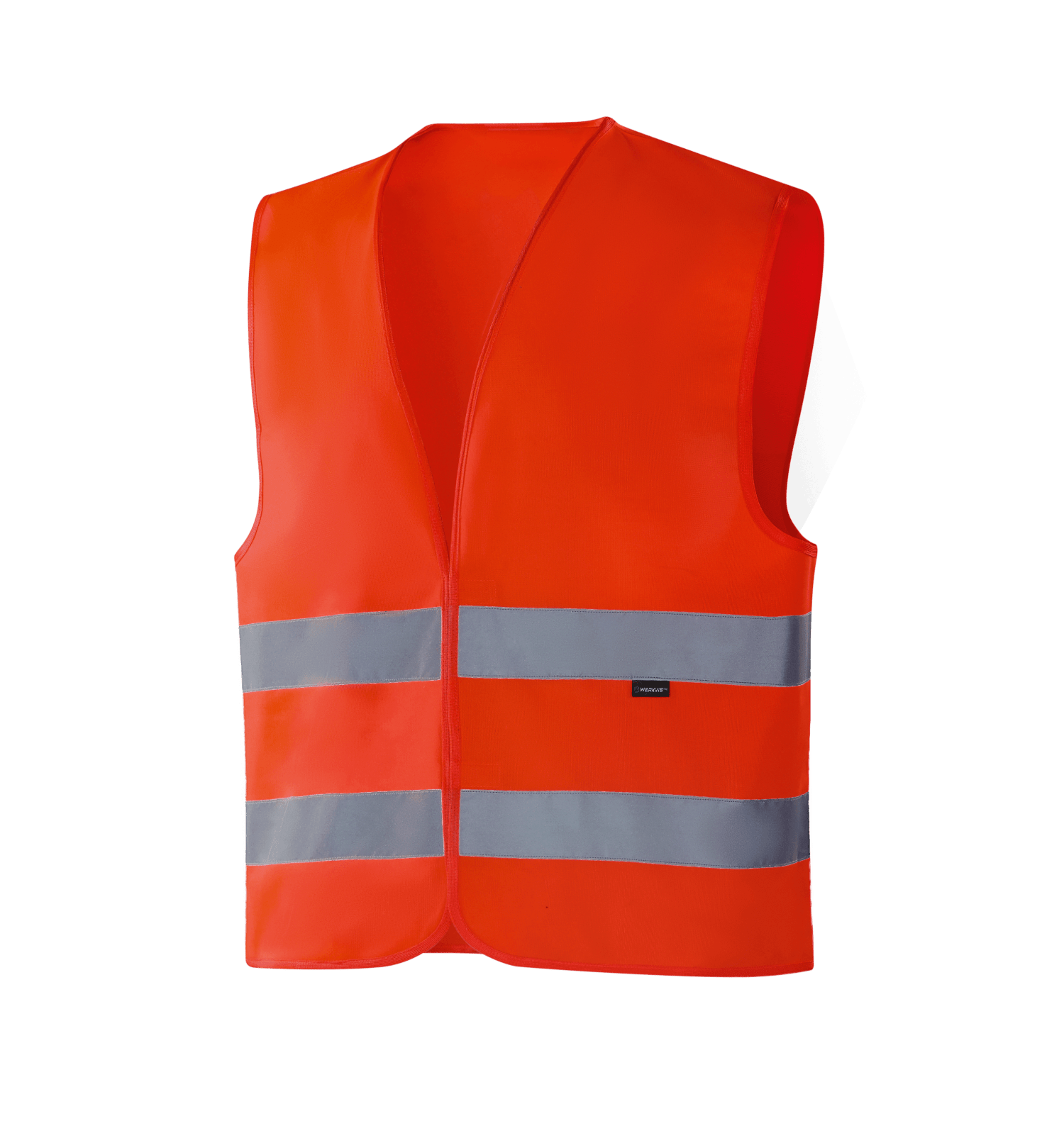 WV201 GOTEBORG hi-vis red vest with reflective bands, safe for outdoor work, some colors meet EN 17353 Type B3